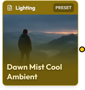 A Lighting snippet as a node