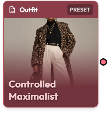 A Outfit snippet as a node