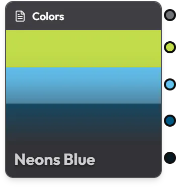 A Colors snippet as a node